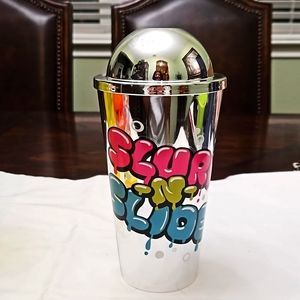 Slurpee Silver Graffiti cup w/lid